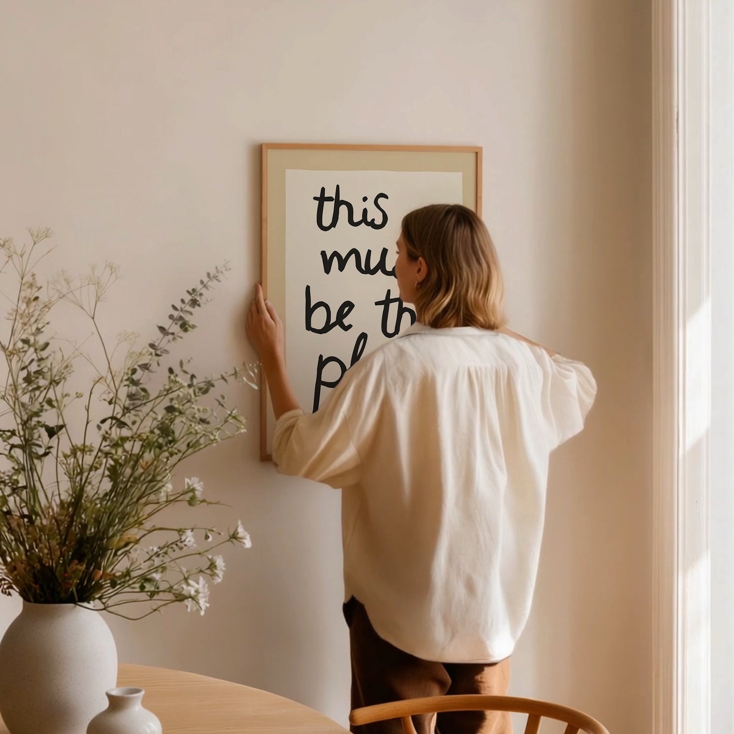 This Must Be the Place Handwritten Print