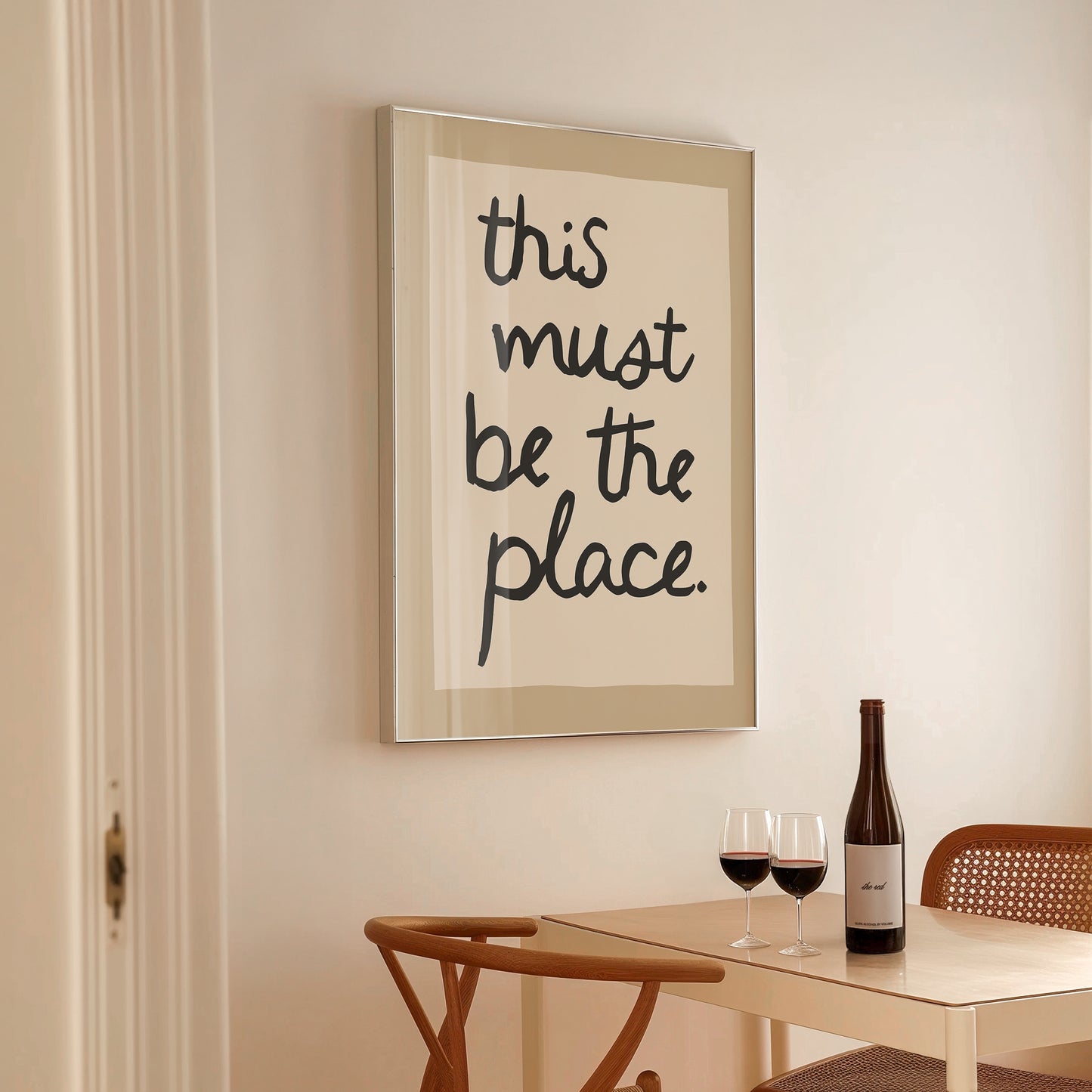 This Must Be the Place Handwritten Print