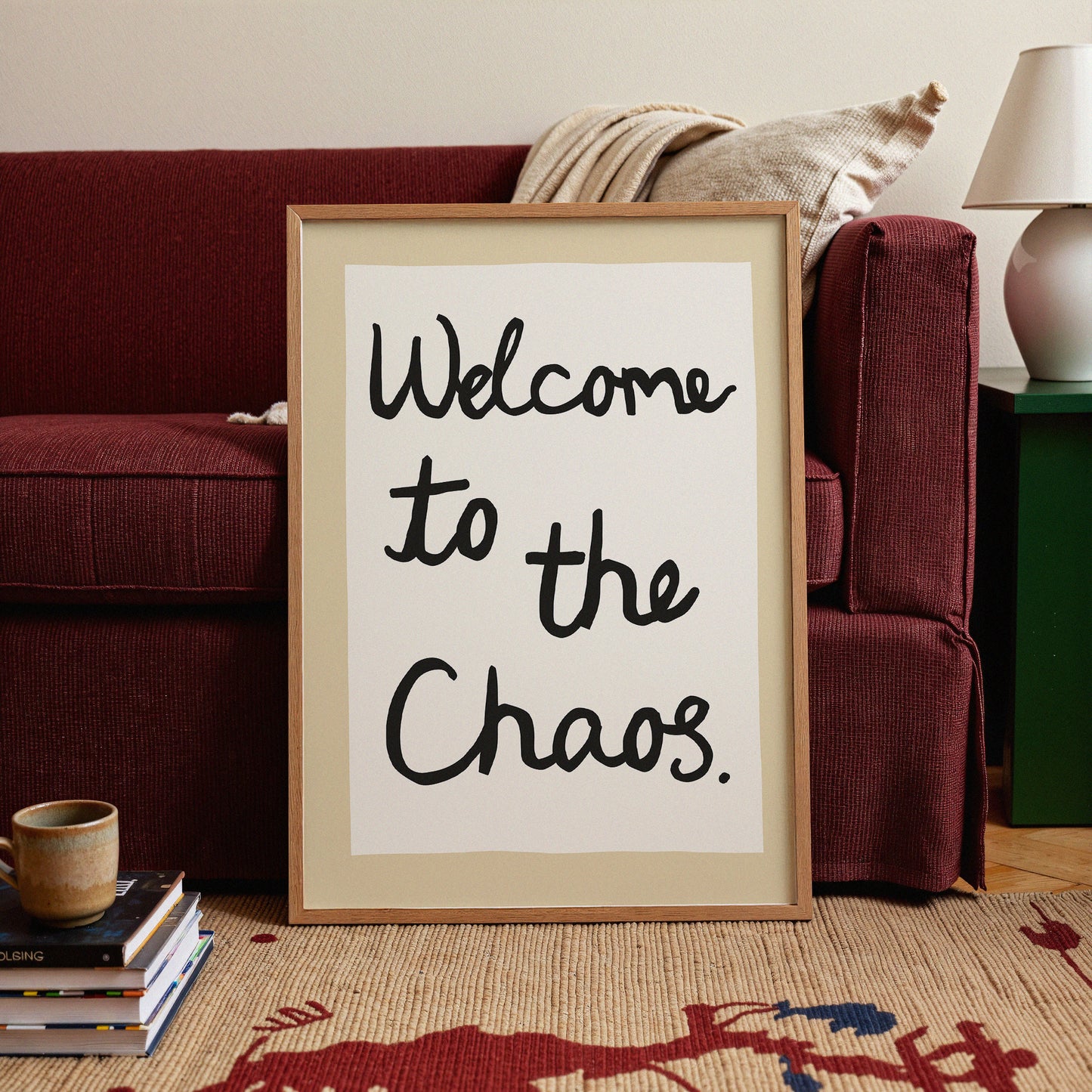 Welcome to the Chaos Handwritten Print