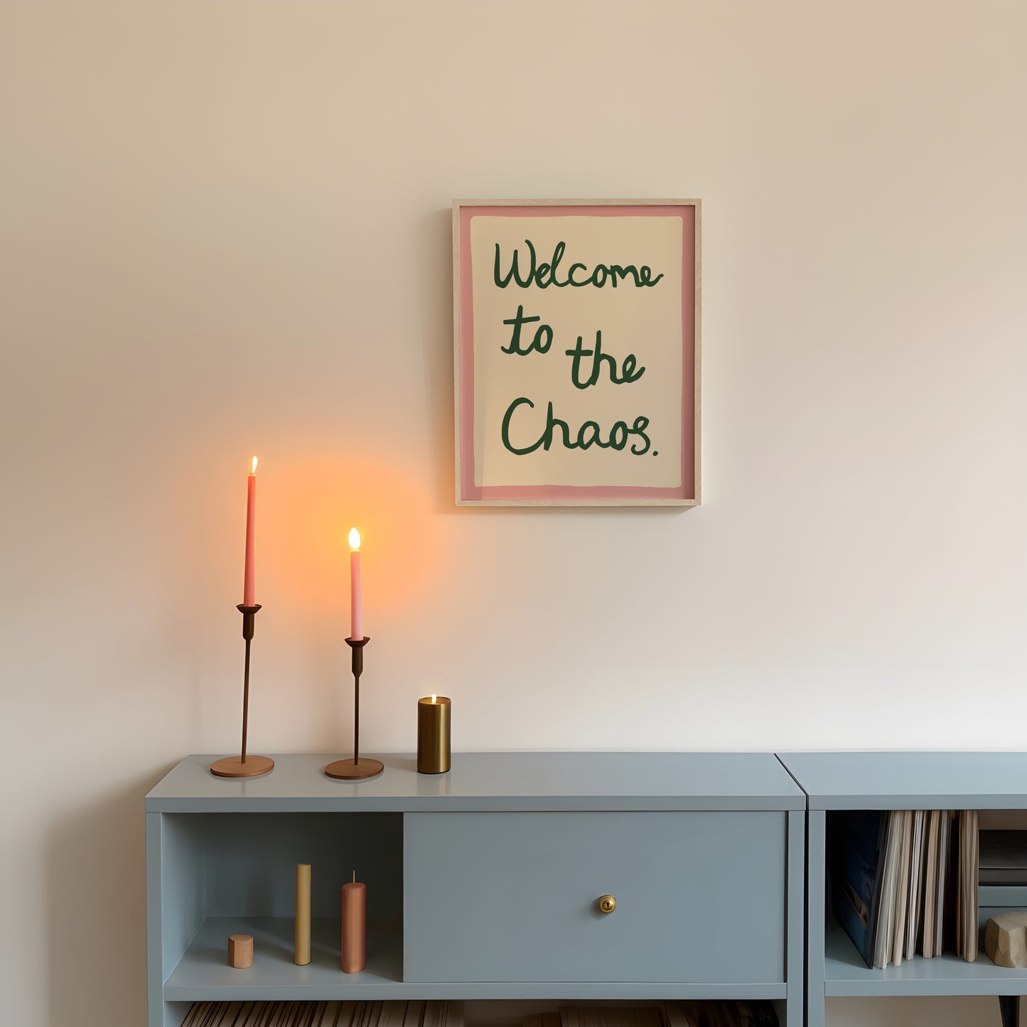 Welcome to the Chaos Handwritten Print